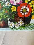 Boho Vintage Bright Flowers, Painting