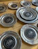 Pewter Collection of Alta Tennis Plates- Set of 12