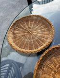 Pair of Decorative Wicker Plates