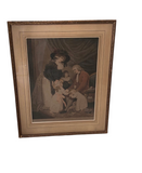 Artist Proof “a Christmas Visit to Grandfather” Copyright 1916