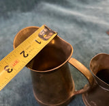 Pair of Miniature Brass Pitcher Style Vases