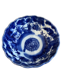 Vintage Ceramic Detailed Blue and White Bowl