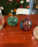 Collection of Vintage Glass Paper Weights- Set of 7