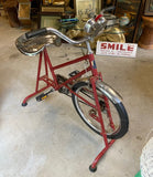 1970s Red Metal Working Stationary Bike