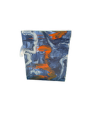 Blue and Orange Abstract Canvas Painting