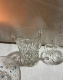 Collection of Glass Bowls and Creamer Cups- Set of 5
