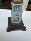 Pair of Brass Oil Lamps, Eimer and Amend