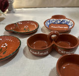 Instant Collection of Spanish Style Olive Serving Dishes- Set of 6