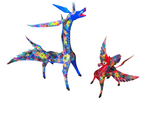 Collection of Oaxaca Hand Painted Wooden Alebrijes