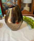 Gold Ceramic Heavy Abstract Vase