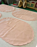 Linen Peach Placemats- Set of 4