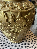 Detailed Gold Large Vase