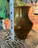 Small Brass Vase With Lion Head Details