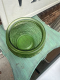 Small Green Glass Planter Bowl
