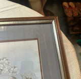 Signed and Framed Cityscape Drawing With Coca Cola Sign and Theater