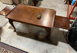 Wooden Coffee Table With Extendable Trays