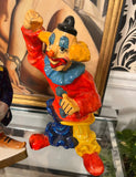 Pair of Clown Decanter and Papier-Mâché Bar Car Accessories