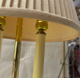 Simple Brass Table Lamp With Lampshade