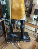 Egyptian Signed Bird Figure With Black and Gold Accents