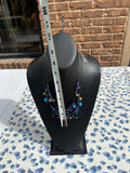 Silver Hoops and Beaded Necklace