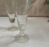 Collection of Bamboo Etched Glasses- Set of 5