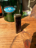 Small Brass Purple Stone and Brass Paper Weight