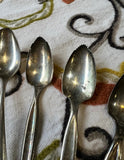 Collection of Silver Rough Edged Spoons- Set of 7