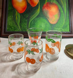 Collection of Orange Glasses- Set of 4