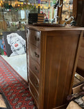 Large Wooden Mid-Century Chest of Drawers