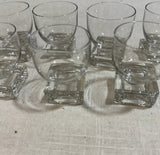 1970s Collection of Geometric Shot Glasses- Set of 7