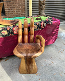 Natural Wood "Okay" Posed Hand Chair