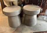1970s Pair of Concrete Champagne Tables