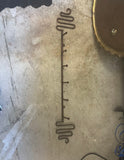 Vintage Cast Iron Wall Hanging Coat/Hat Rack With Fun Design