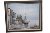 Original Dalton Framed Boating Nautical Painting of Sailboat