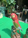 Pair of Ceramic Hand Painted Bird Figurines
