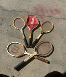 Collection of Vintage Wilson Model Tennis Rackets
