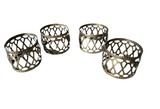 Silver Lace Napkin Holder Rings