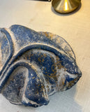 1980s Blue Stone Wall Planters - Set of 2