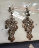 Pair of Sterling Silver Hanging Earrings