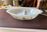Double-Sided Ceramic White Bowl With Floral Details