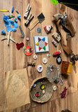 Large Instant Collection of Miniature Children's Toys, Collectables, and Handwritten Note