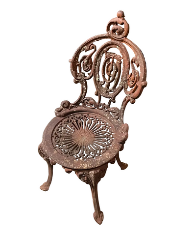 Outdoor Heavy Iron Petite Garden Chair