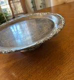 Silver Footed Serving Tray