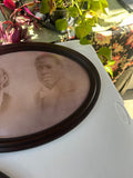 Trio of Round Frames With Vintage Style Prints