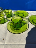 Collection of Green Glass Dishes