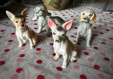 Ceramic Miniature Dog Collection – Set of 4