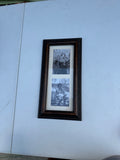 Skinny Double Picture Frame With Vintage Photos