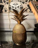 Vintage Brass Pineapple Box
