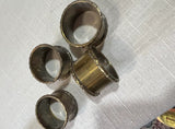 Brass Linen Napkin Rings- Set of 4