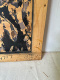 Abstract Wooden Hand Painted Art